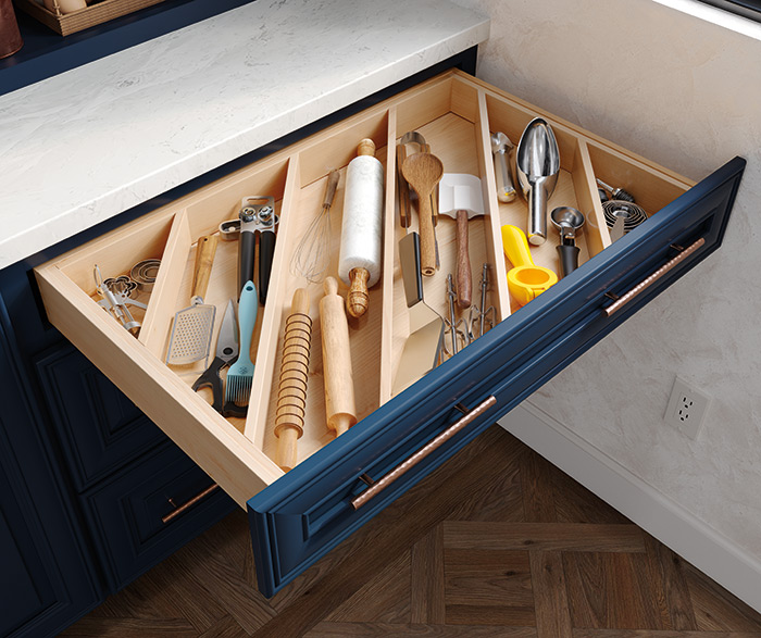 Blue Walk in Pantry