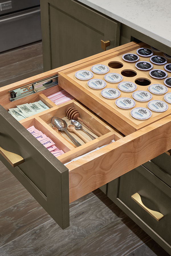 k cup kitchen drawer organizer